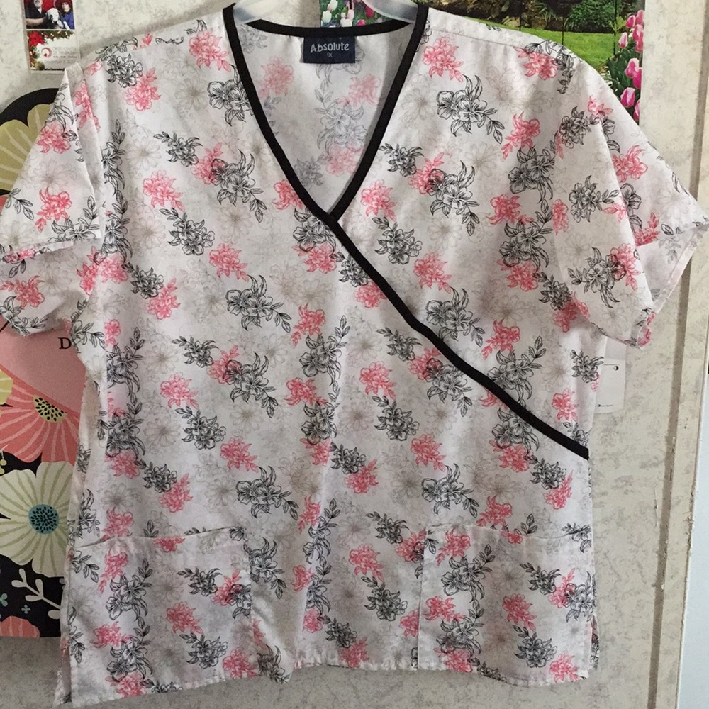 A scrub top